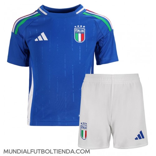 Camiseta Italia Primera Equipación Replica Eurocopa 2024 para niños mangas cortas (+ Pantalones cortos)